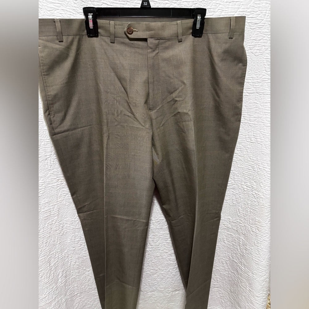 Ralph Lauren men’s taupe plaid dress pants